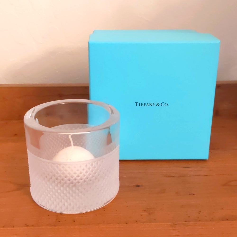 Tiffany & Co. lead crystal candle holder NEW